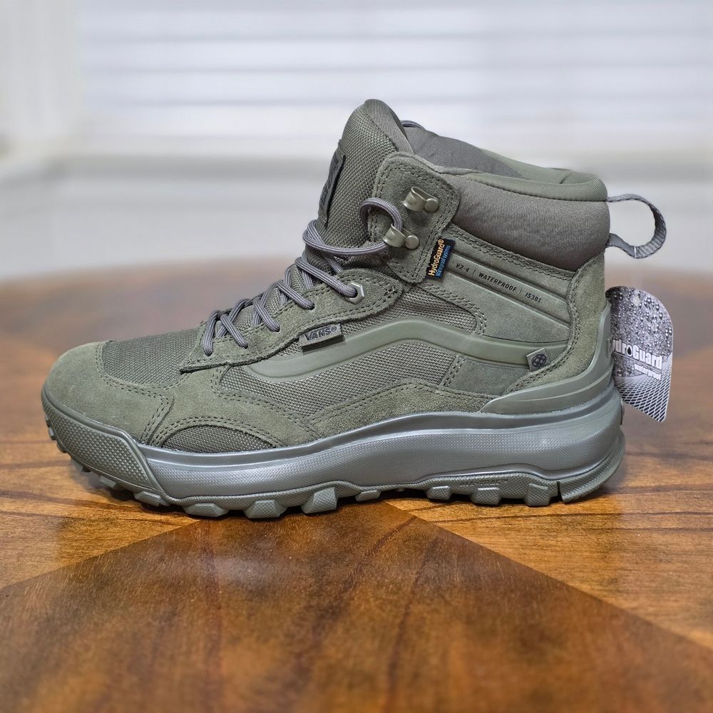 Vans MTE Crestline Waterproof Hiking Boots Green Men's 11.5 HydroGuard Brand New - Picture 8 of 16